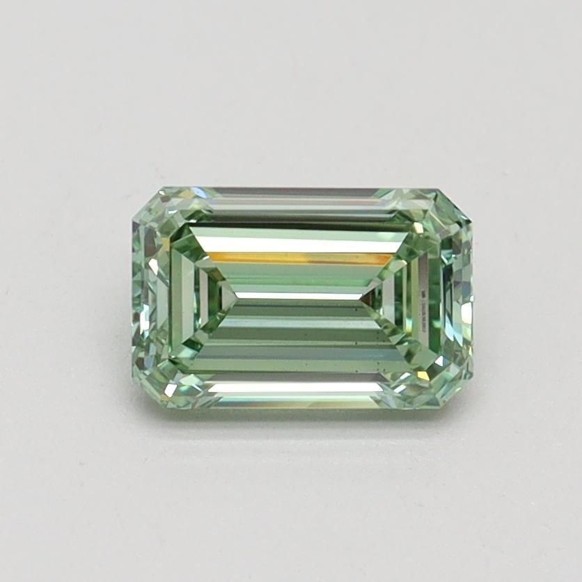 0.80 Ct. Fancy Intense Pacific Green Emerald Lab Grown Diamond
