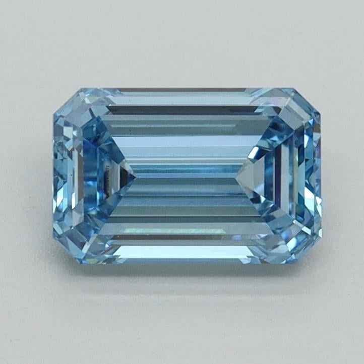 1.05 Ct. Fancy Intense Blue Emerald Lab Grown Diamond