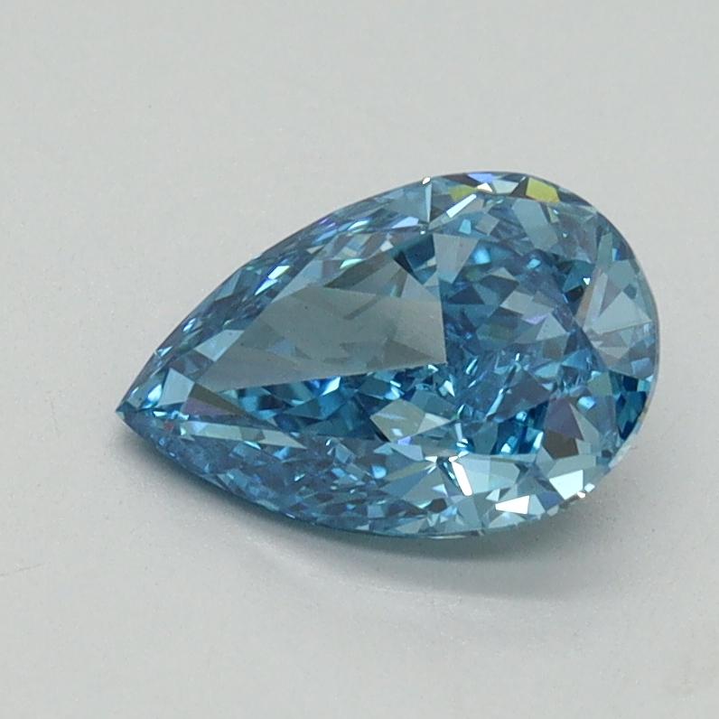 1.02 Ct. Fancy Vivid Blue Pear Lab Grown Diamond