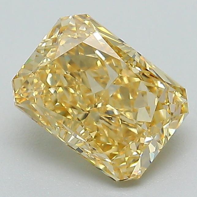 1.54 Ct. Fancy  Yellow Radiant Lab Grown Diamond