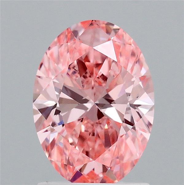 1.53 Ct. Fancy Vivid Pink Oval Lab Grown Diamond