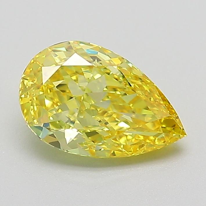 1.15 Ct. Fancy Intense Yellow Pear Lab Grown Diamond