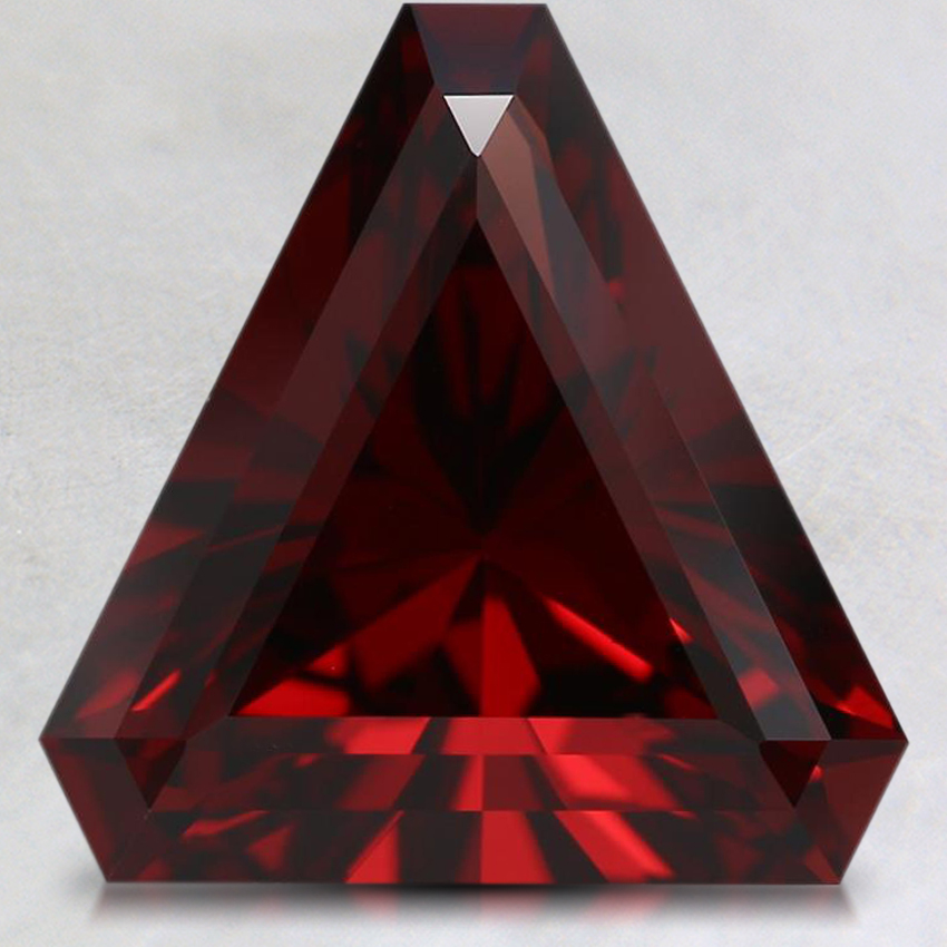 12.4x11.3mm Red Cut-Cornered Triangle Rhodolite Garnet
