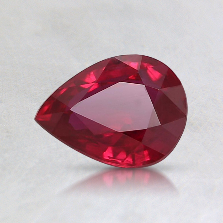 6.6x5mm Pear Greenland Ruby
