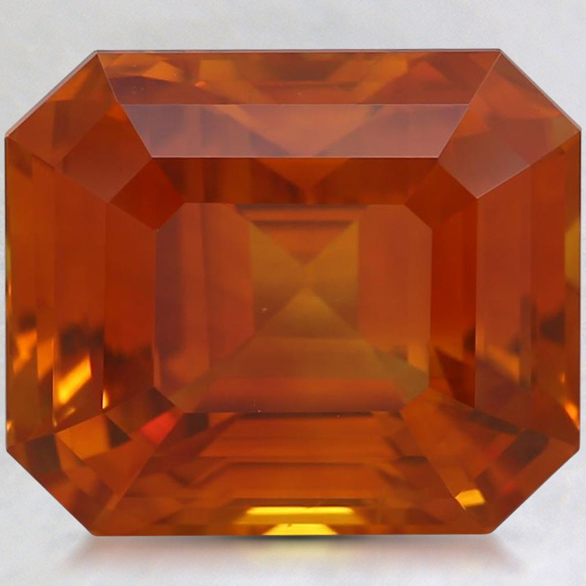 9.8x8.4mm Premium Orange Emerald Sapphire