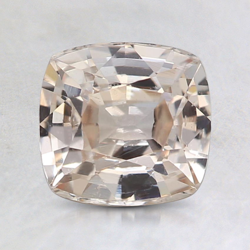 7x6.7mm Unheated Peach Cushion Sapphire