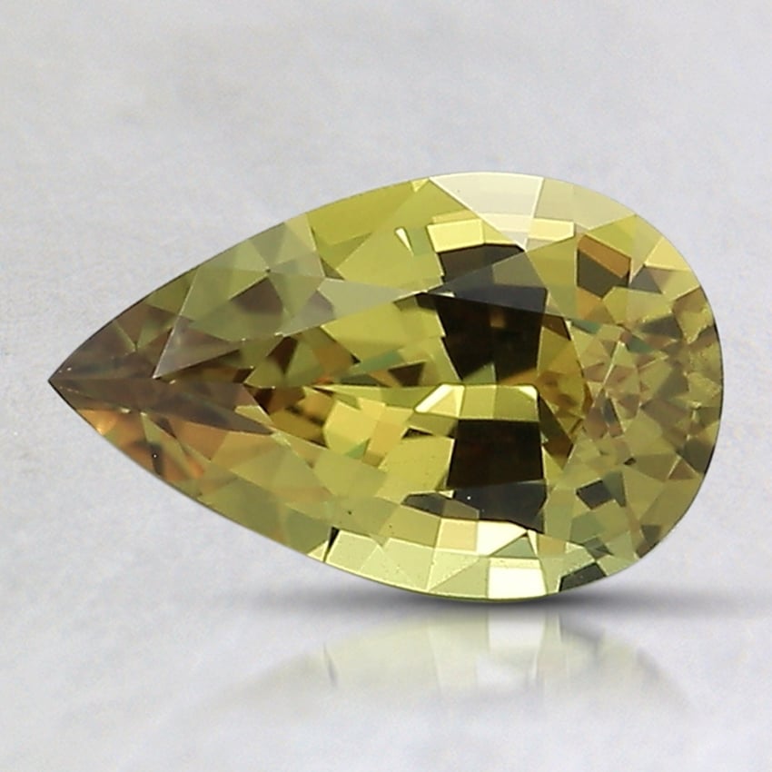 8.9x5.6mm Unheated Yellow Pear Australian Sapphire