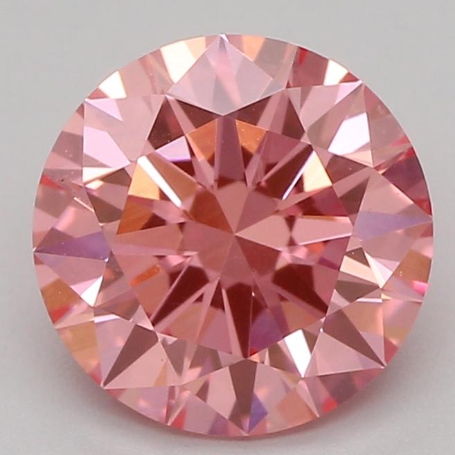 1.08 Ct. Fancy Vivid Pink Round Lab Grown Diamond