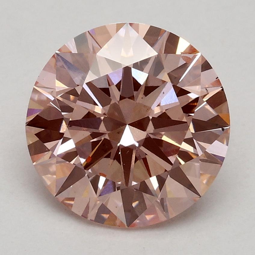 2.01 Ct. Fancy Intense Pink Round Lab Grown Diamond