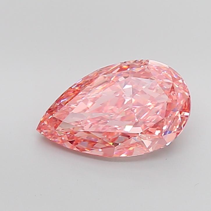 5.61 Ct. Fancy Vivid Pink Pear Lab Grown Diamond