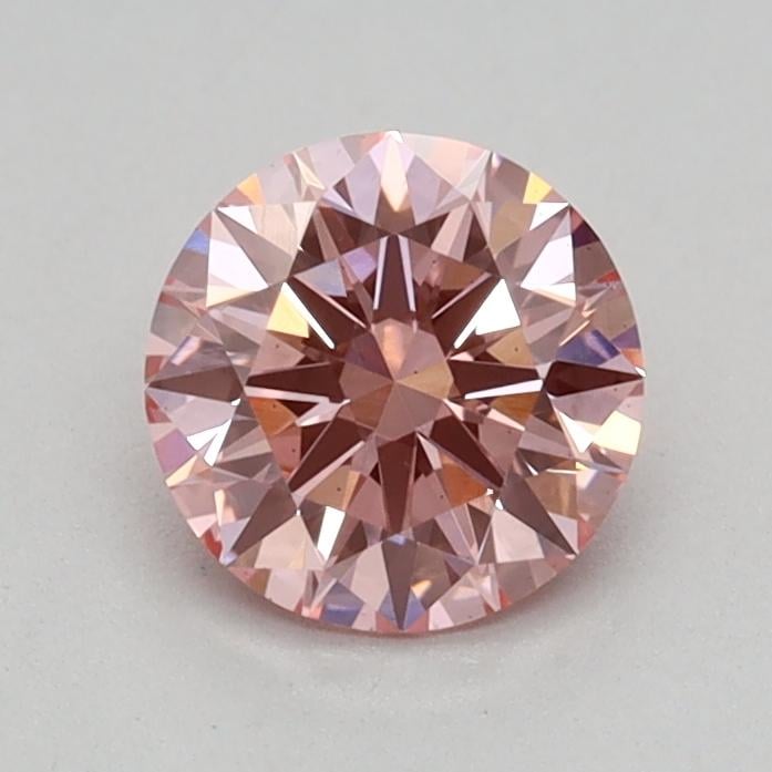 0.56 Ct. Fancy Vivid Pink Round Lab Grown Diamond