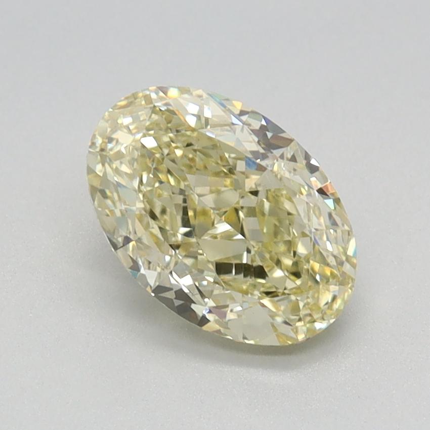 1.17 Ct. Light Yellow Oval Lab Grown Diamond