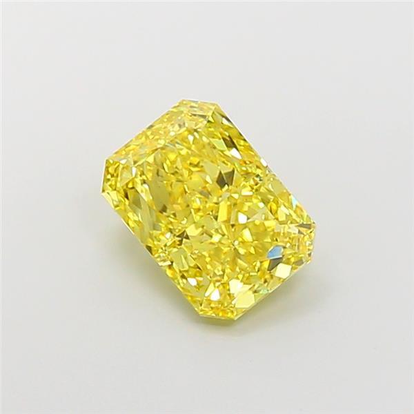 3.80 Ct. Fancy Vivid Yellow Radiant Lab Grown Diamond