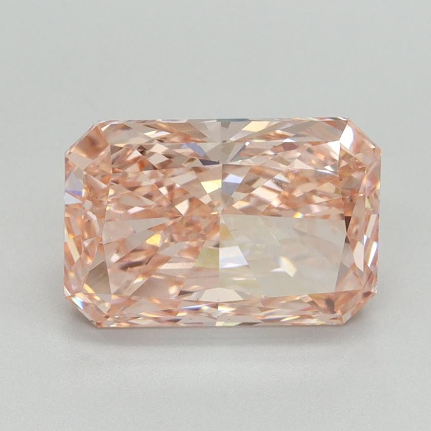 3.04 Ct. Fancy Vivid Pink Radiant Lab Grown Diamond