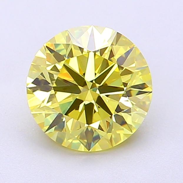 1.52 Ct. Fancy Intense Yellow Round Lab Grown Diamond