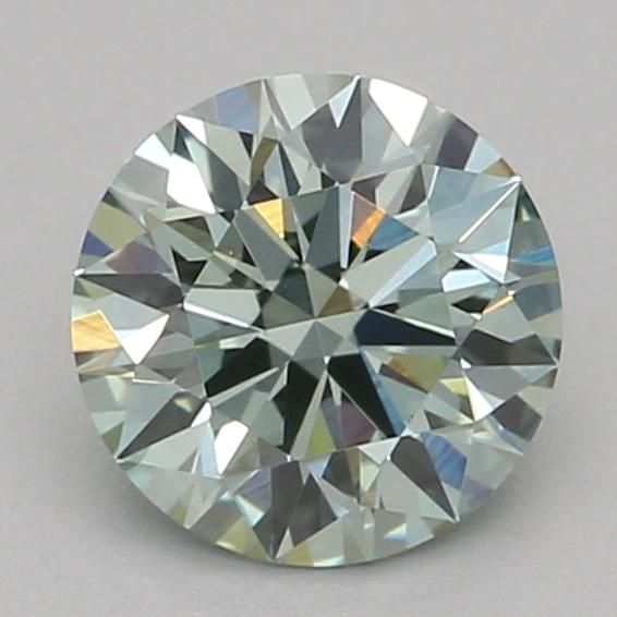 0.52 Ct. Fancy Vivid Green Round Lab Grown Diamond