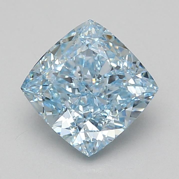 3.07 Ct. Fancy Intense Blue Cushion Lab Grown Diamond
