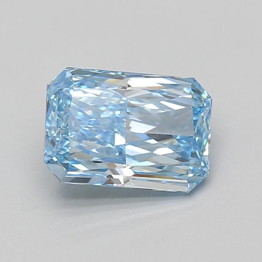 3.03 Ct. Fancy Vivid Blue Radiant Lab Grown Diamond