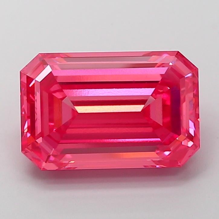 5.84 Ct. Fancy Vivid Pink Emerald Lab Grown Diamond
