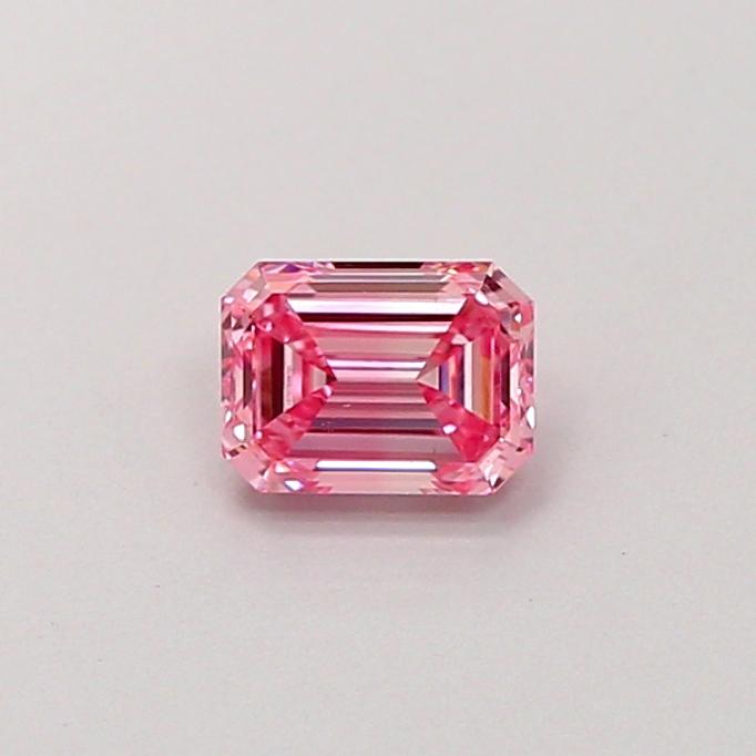 0.51 Ct. Fancy Vivid Pink Emerald Lab Grown Diamond