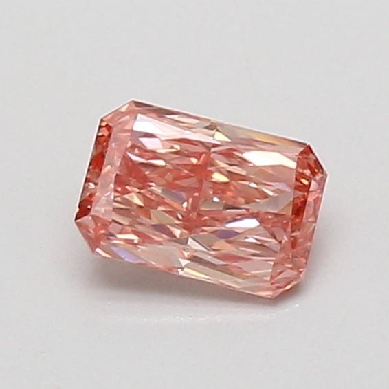 0.57 Ct. Fancy Vivid Pink Radiant Lab Grown Diamond