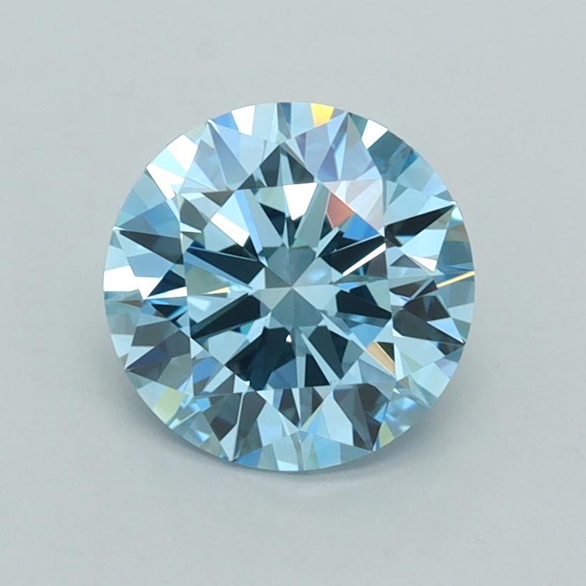 1.42 Ct. Fancy Vivid  Blue Round Lab Grown Diamond