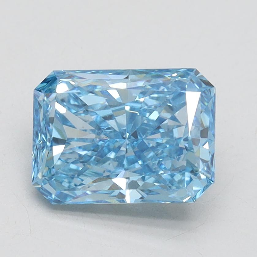 1.70 Ct. Fancy Vivid Blue Radiant Lab Grown Diamond
