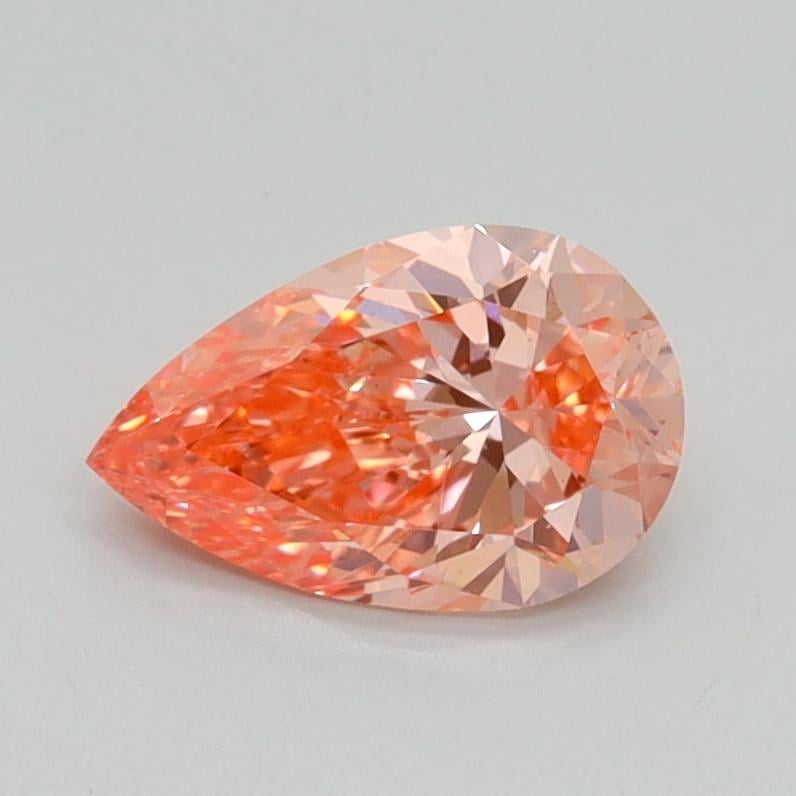0.79 Ct. Fancy Vivid Pink Pear Lab Grown Diamond