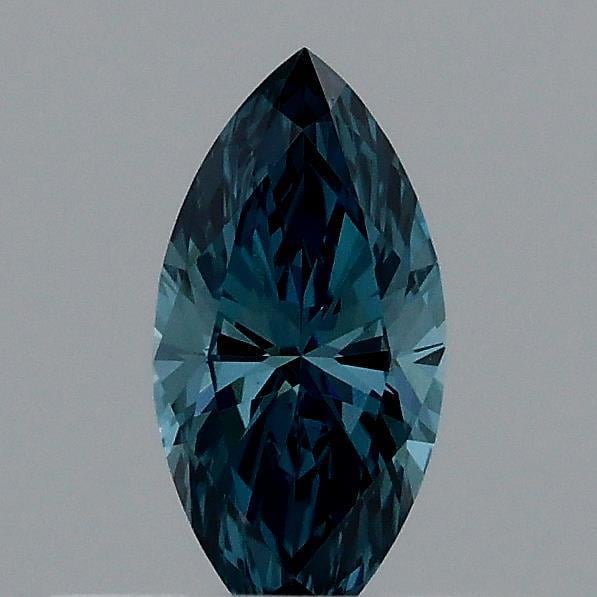 0.32 Ct. Fancy Vivid  Blue Marquise Lab Grown Diamond