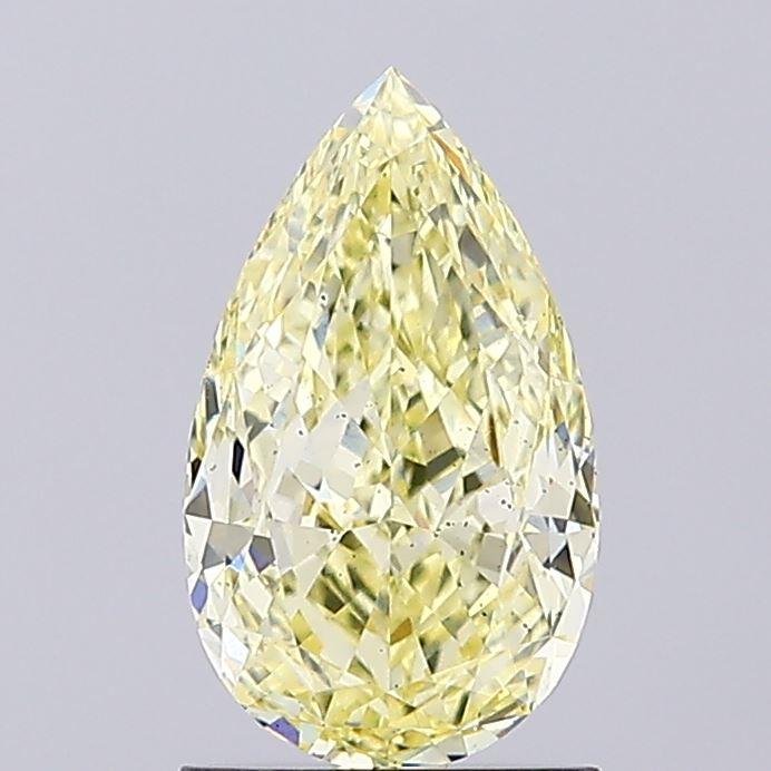 1.64 Ct. Fancy Light  Yellow Pear Lab Grown Diamond