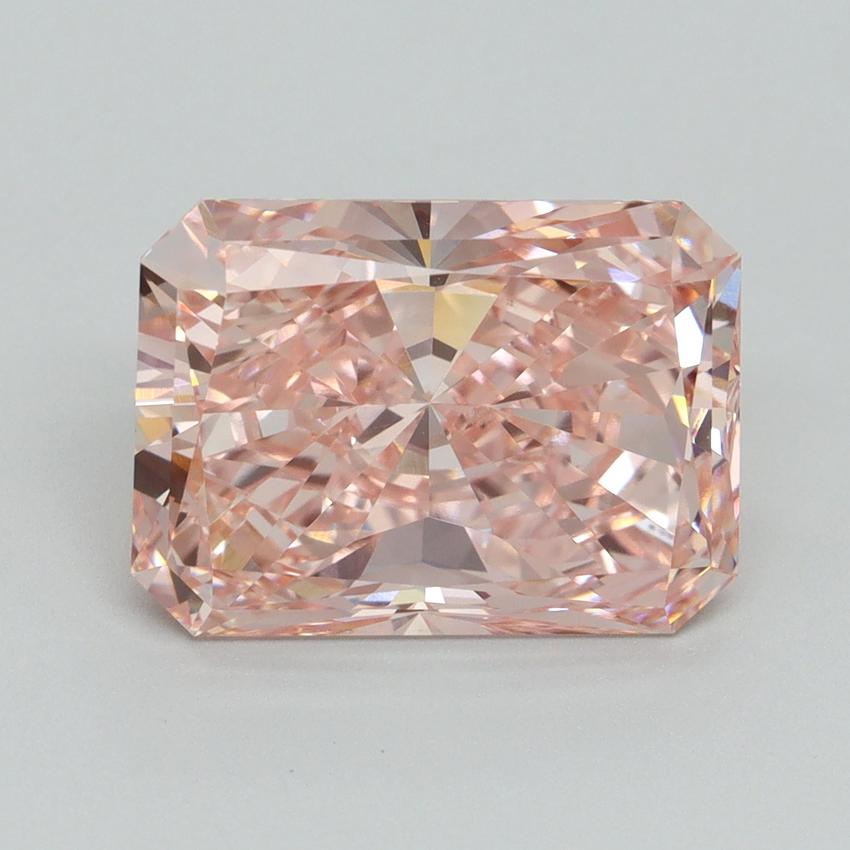 5.02 Ct. Fancy Vivid Pink Radiant Lab Grown Diamond