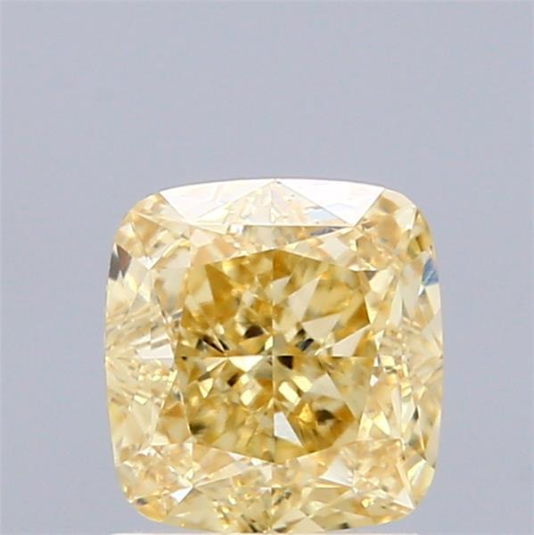 1.58 Ct. Fancy Intense Yellow Cushion Lab Grown Diamond