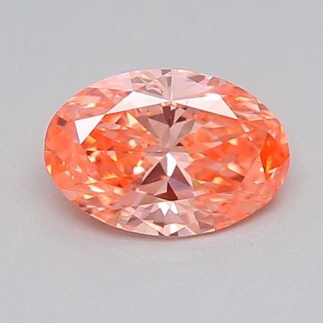 0.34 Ct. Fancy Vivid  Pink Oval Lab Grown Diamond
