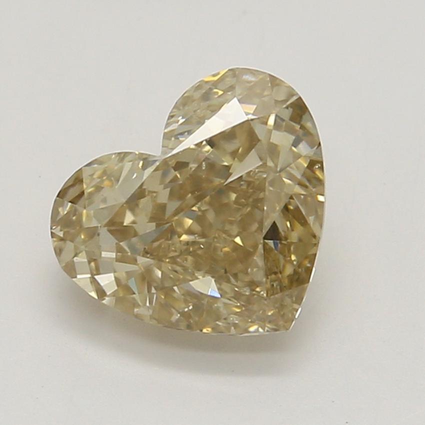 0.72 Ct. Fancy Yellowish Brown Heart Diamond