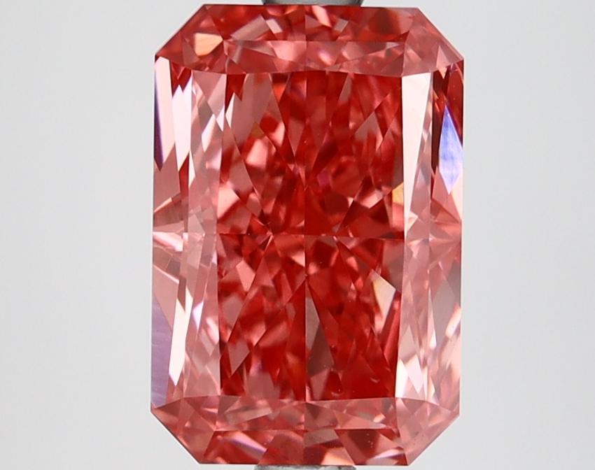 2.66 Ct. Fancy Vivid Pink Radiant Lab Grown Diamond