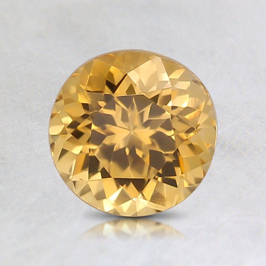 6.5mm Orange Round Sapphire