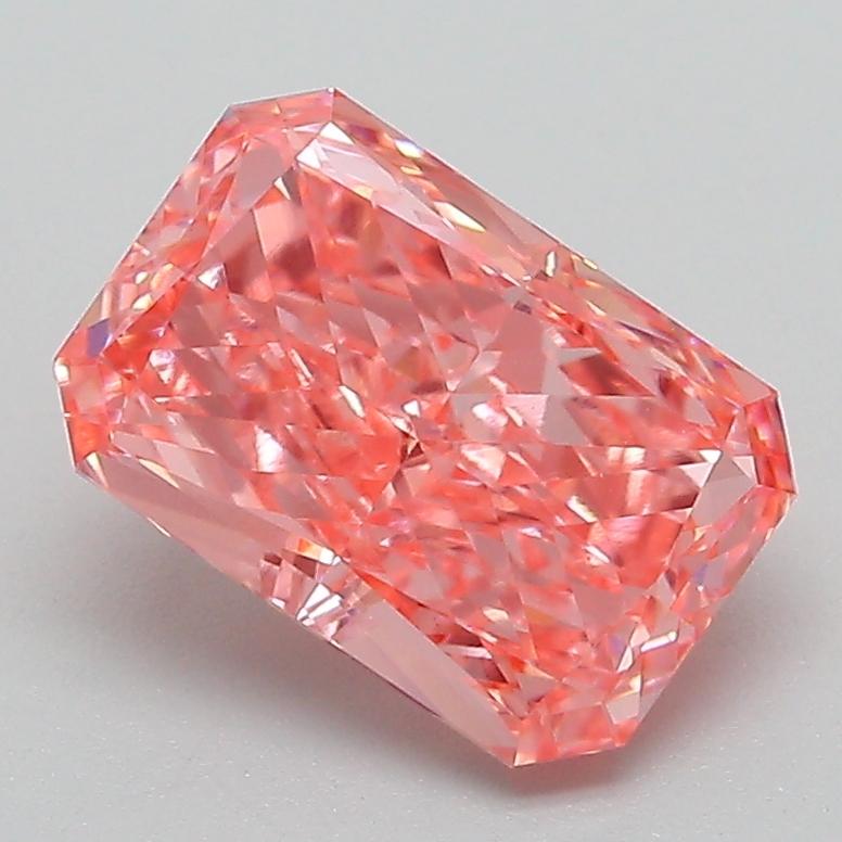 2.10 Ct. Fancy Vivid Pink Radiant Lab Grown Diamond