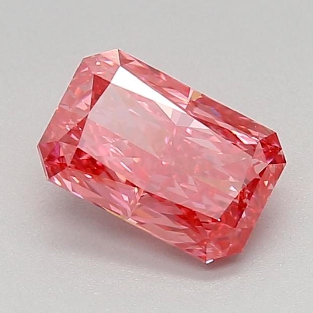1.21 Ct. Fancy Vivid Pink Radiant Lab Grown Diamond