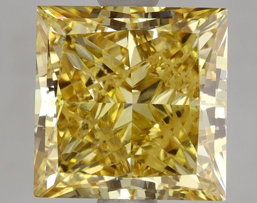 5.00 Ct. Fancy Vivid Yellow Princess Lab Grown Diamond