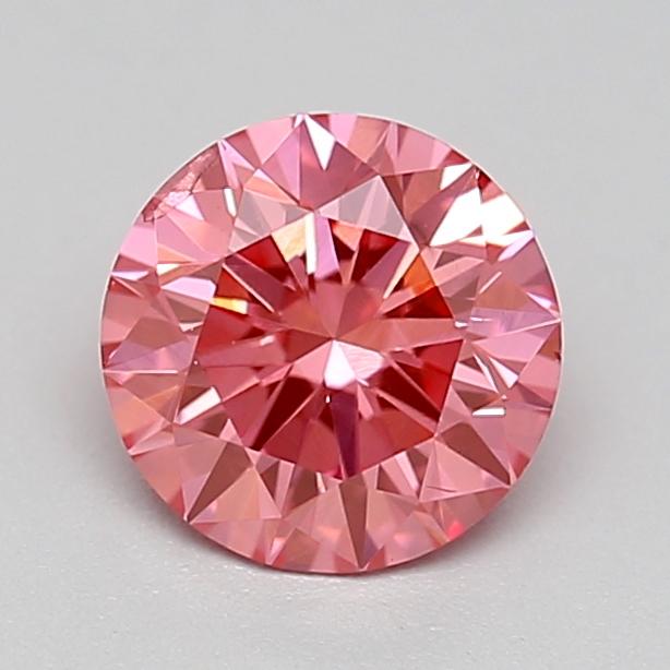 0.44 Ct. Fancy Vivid  Pink Round Lab Grown Diamond