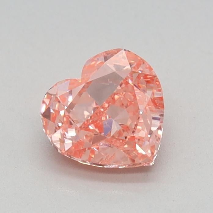 0.50 Ct. Fancy Vivid Pink Heart Lab Grown Diamond