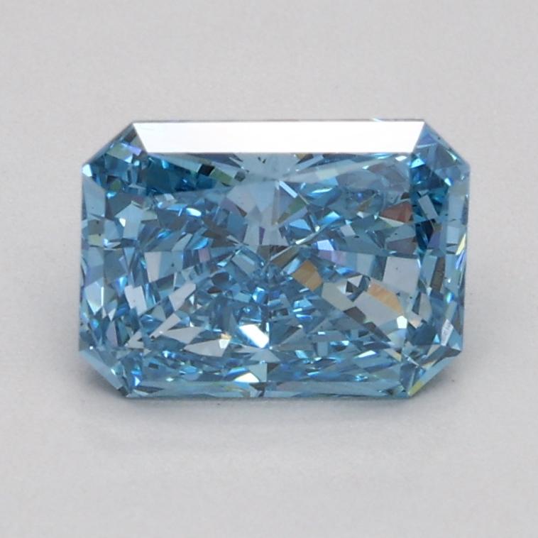 0.92 Ct. Fancy Vivid Blue Radiant Lab Grown Diamond