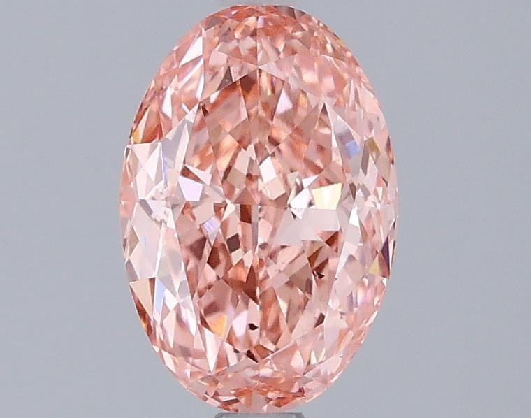 1.50 Ct. Fancy Vivid Pink Oval Lab Grown Diamond