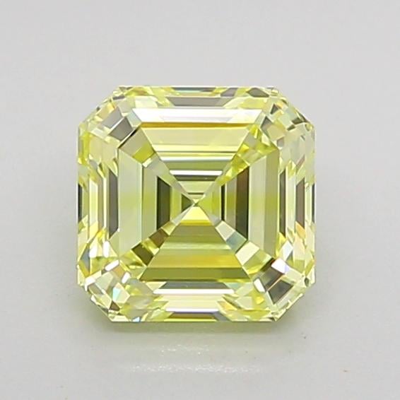 1.04 Ct. Fancy Vivid None Yellow Asscher Lab Grown Diamond