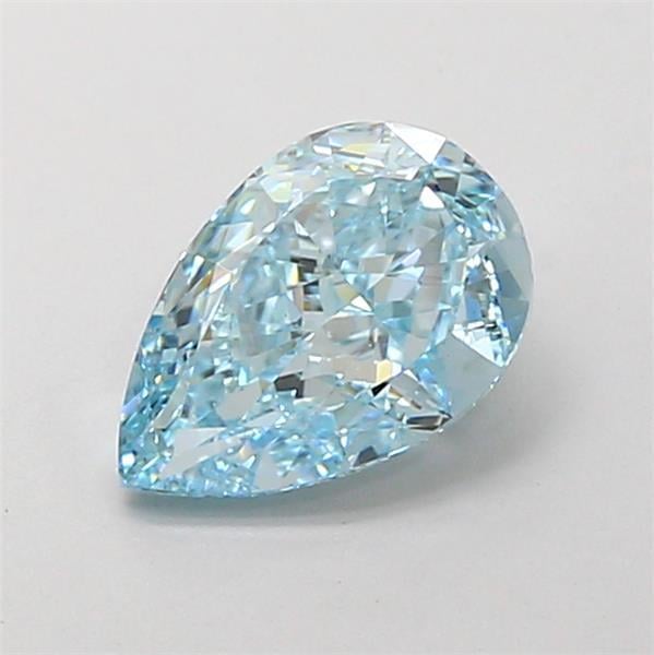 1.49 Ct. Fancy Vivid Blue Pear Lab Grown Diamond