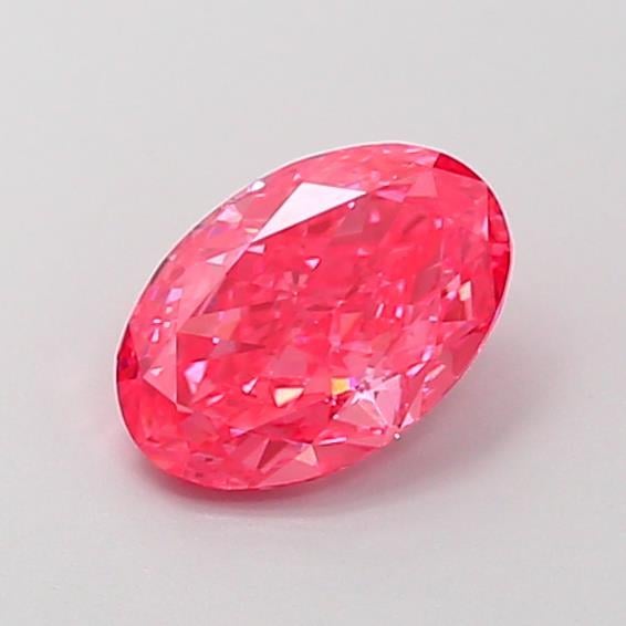 1.05 Ct. Fancy Vivid  Pink Oval Lab Grown Diamond