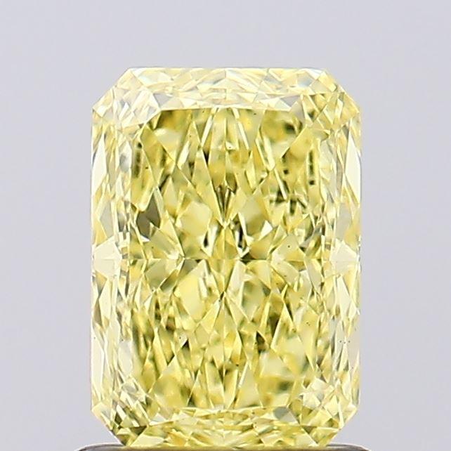 1.08 Ct. Fancy Vivid  Yellow Radiant Lab Grown Diamond