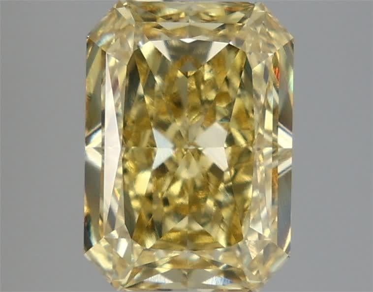 4.08 Ct. Fancy Intense  Yellow Radiant Lab Grown Diamond