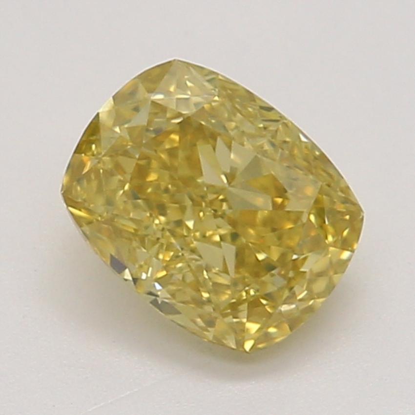 0.42 Ct. Fancy Deep Orangy Yellow Cushion Diamond