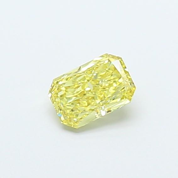 0.52 Ct. Fancy Vivid Yellow Radiant Lab Grown Diamond
